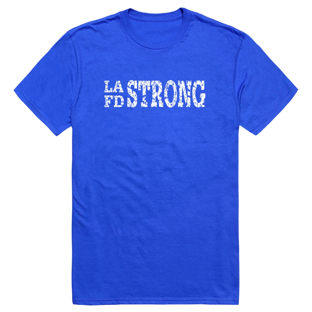 RT1-ST2-RYL-04 Distressed Strong 2 Short Sleeve T-Shirt, Royal Blue - Extra Large