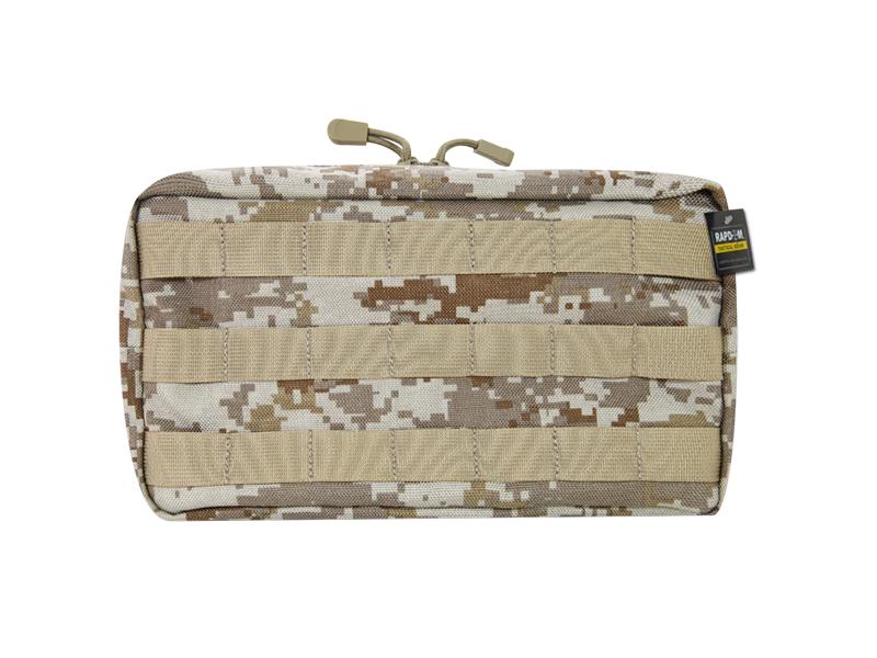T432-DDG 10 x 6 in. Horizontal Tactical Utility Pouch, Desert Digital