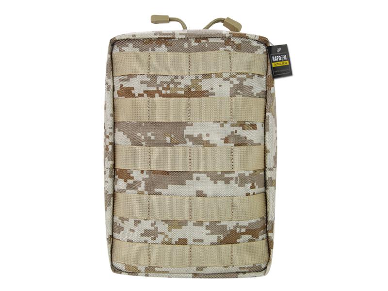 T433-DDG 6 x 10 in. Vertical Tactical Utility Pouch, Desert Digital