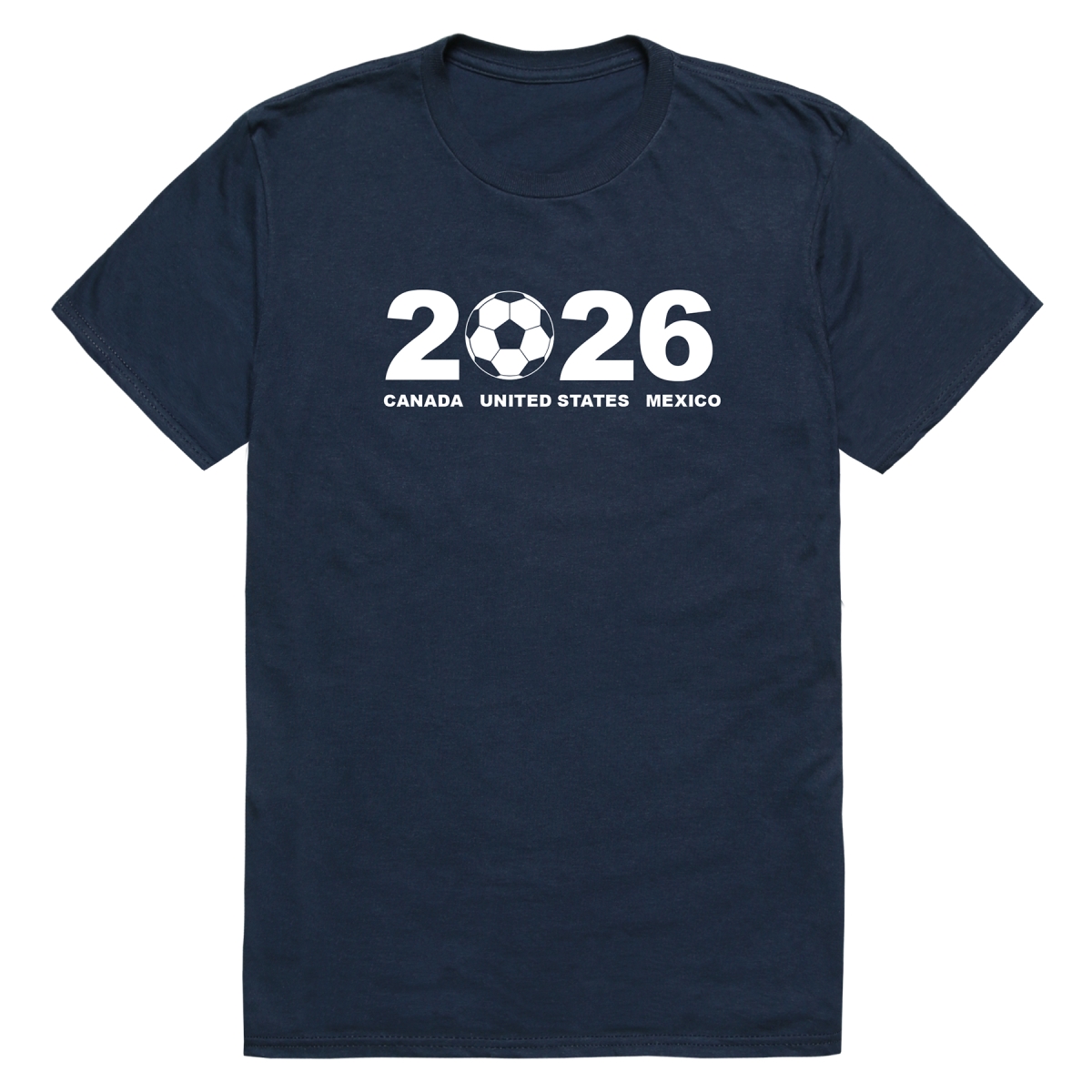 MD1-SB4-NVY-02 Soccer State 2026 Short Sleeve T-Shirt, Navy - Medium