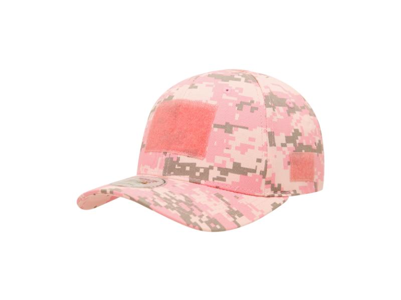 T78-PKD Low Crown Structured Tactical Cap, Pink Digital Camo