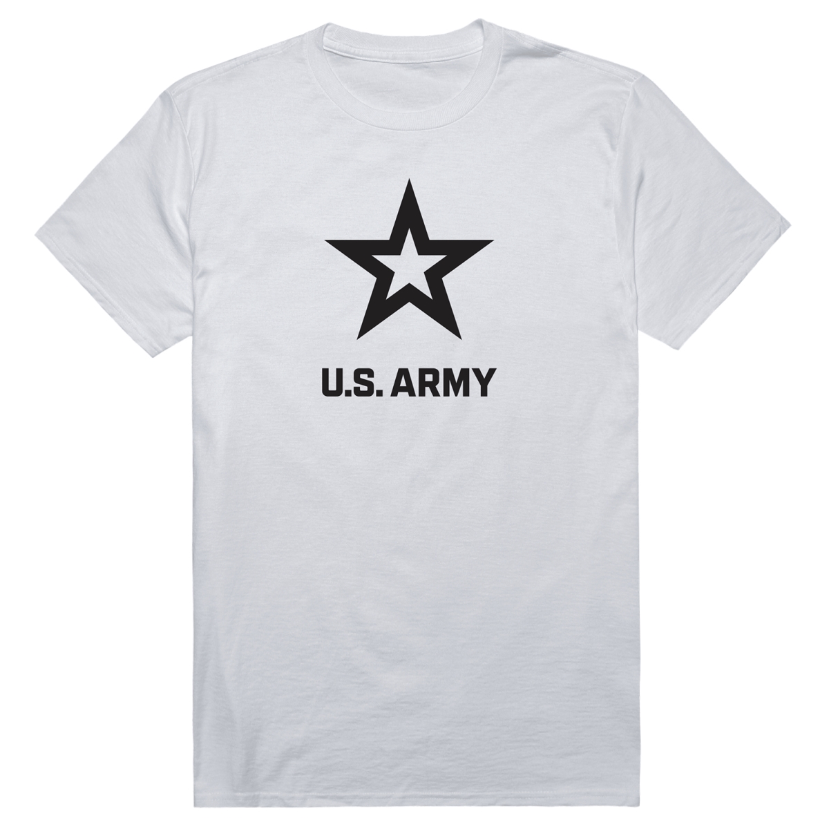 AM5-AR1-WHT-01 Basic Military Army 1 Short Sleeve T-Shirt, White - Small