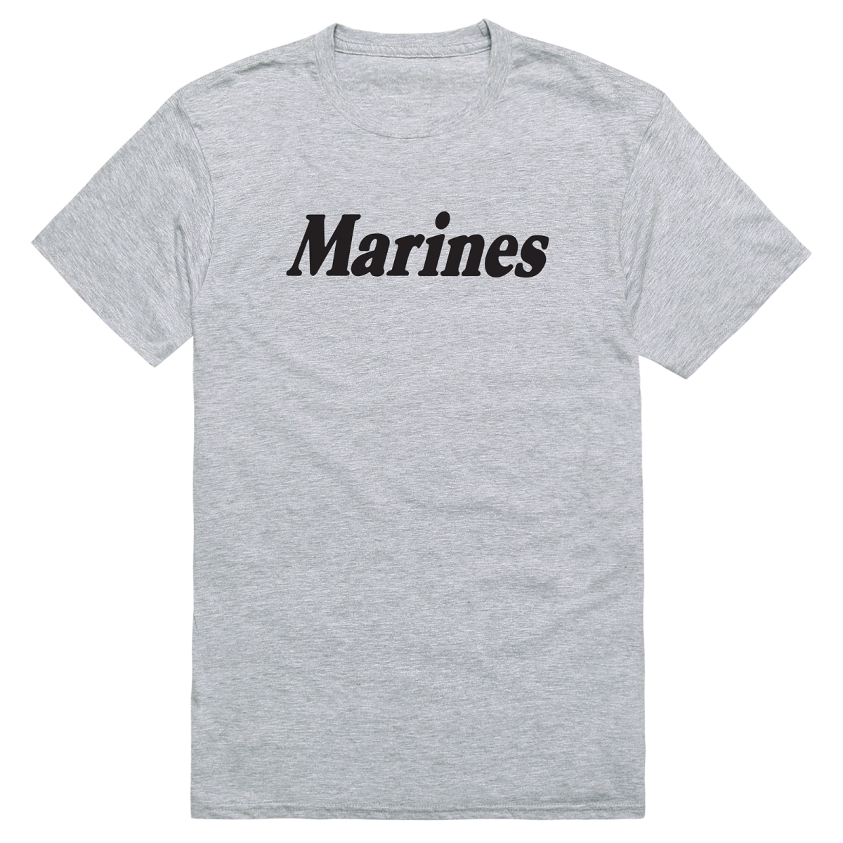 AM5-MC2-HGY-01 Basic Military US Marines 2 Short Sleeve T-Shirt, Heather Gray - Small