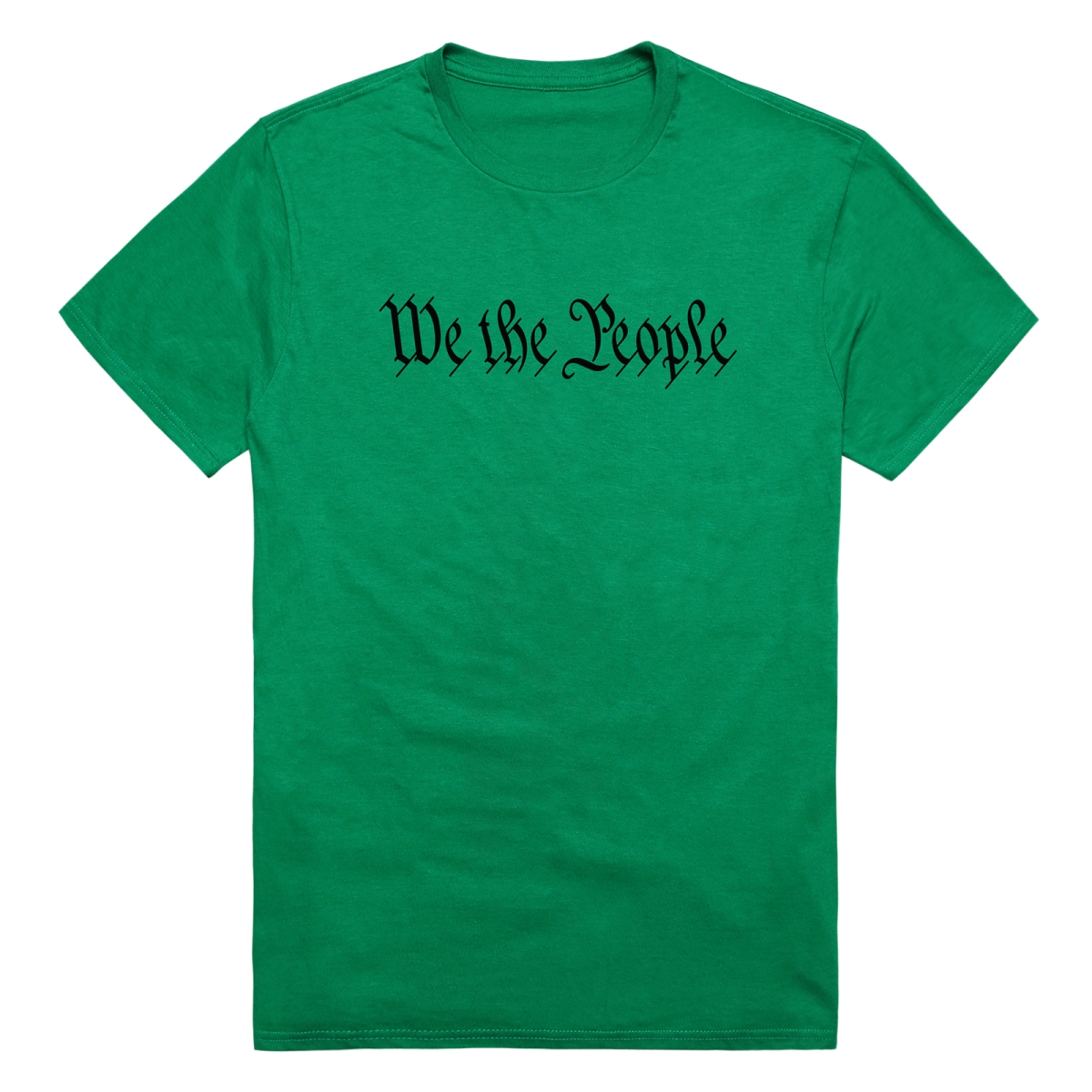 AM3-236-KEL-01 America Basic We the People Short Sleeve T-Shirt, Kelly - Small