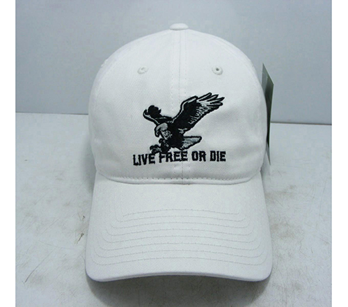 Live Free or Die Relaxed Graphic Cap, White