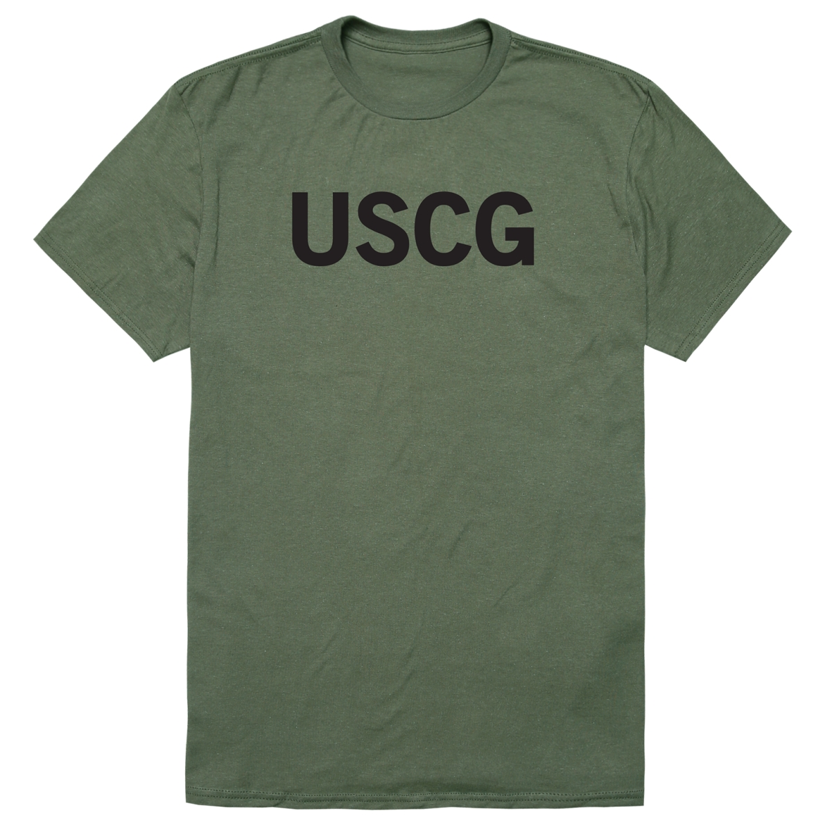 AM5-CG3-OLV-04 Basic Military USCG 3 Short Sleeve T-Shirt, Olive - Extra Large
