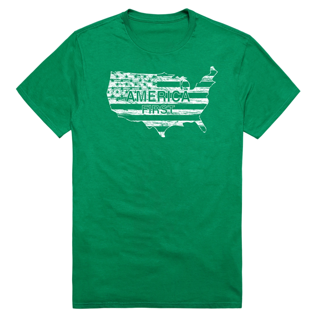 AM1-201-KEL-02 America First Short Sleeve T-Shirt, Kelly - Medium