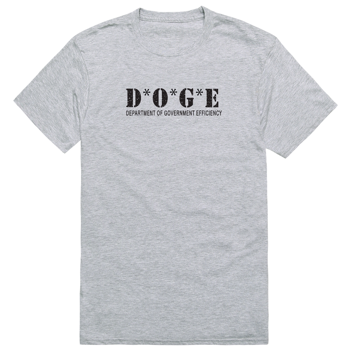 AM1-207-HGY-02 America D.O.G.E 3 Short Sleeve T-Shirt, Heather Gray - Medium