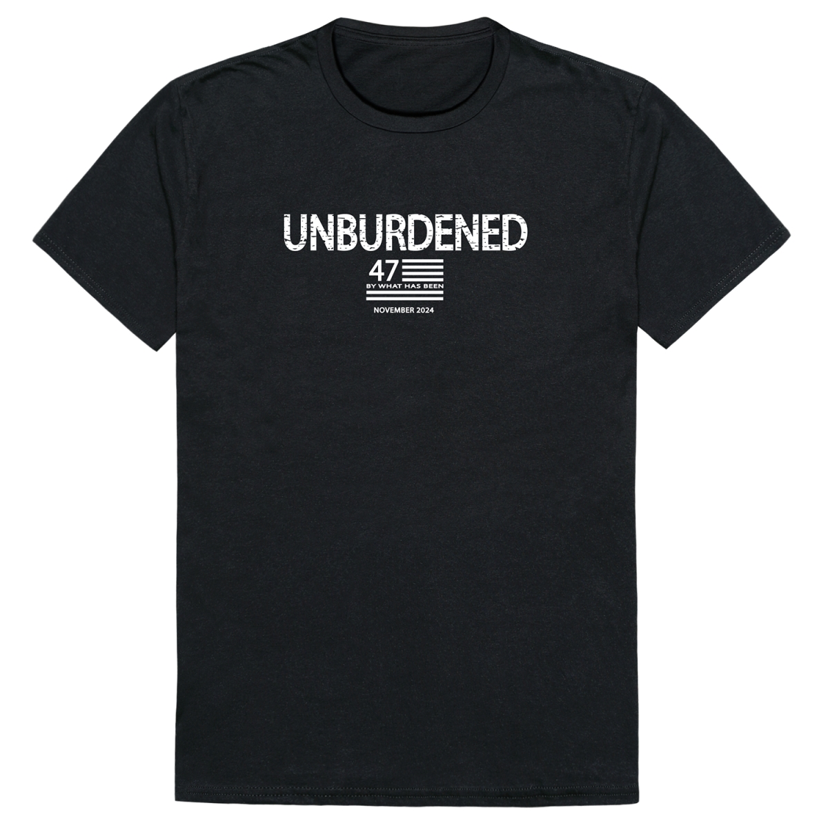 AM1-210-BLK-01 America Unburdened Short Sleeve T-Shirt, Black - Small