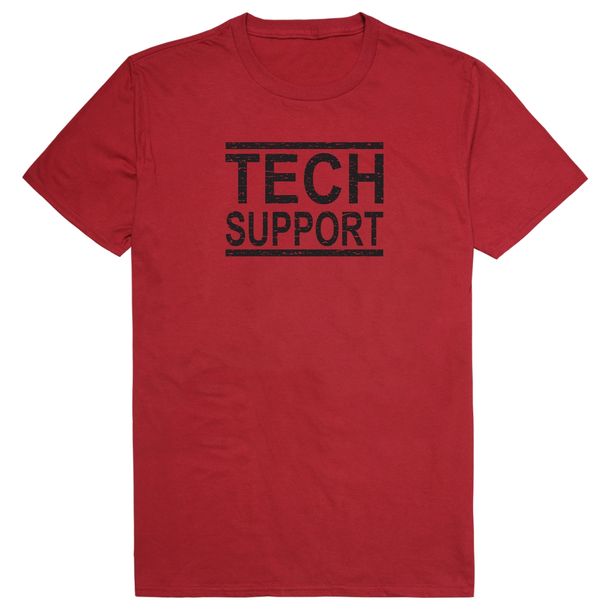 AM1-211-CAR-04 America Tech Support Short Sleeve T-Shirt, Cardinal - Extra Large