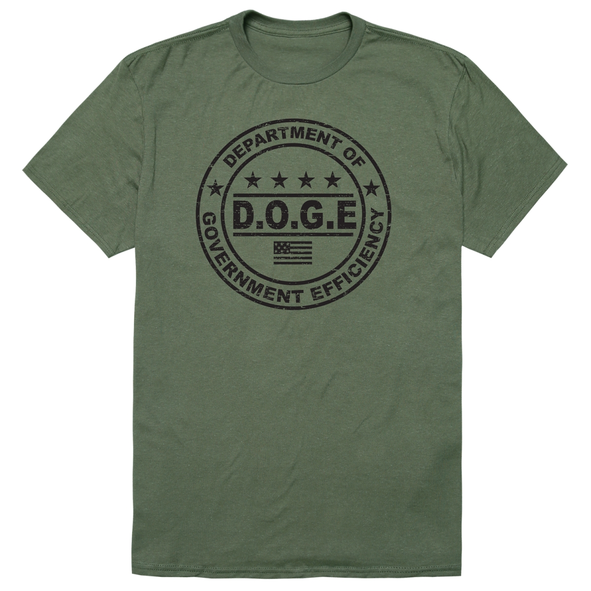 AM1-203-OLV-04 America D.O.G.E 1 Short Sleeve T-Shirt, Olive - Extra Large