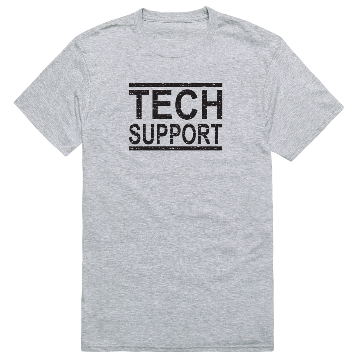 AM1-211-HGY-02 America Tech Support Short Sleeve T-Shirt, Heather Gray - Medium