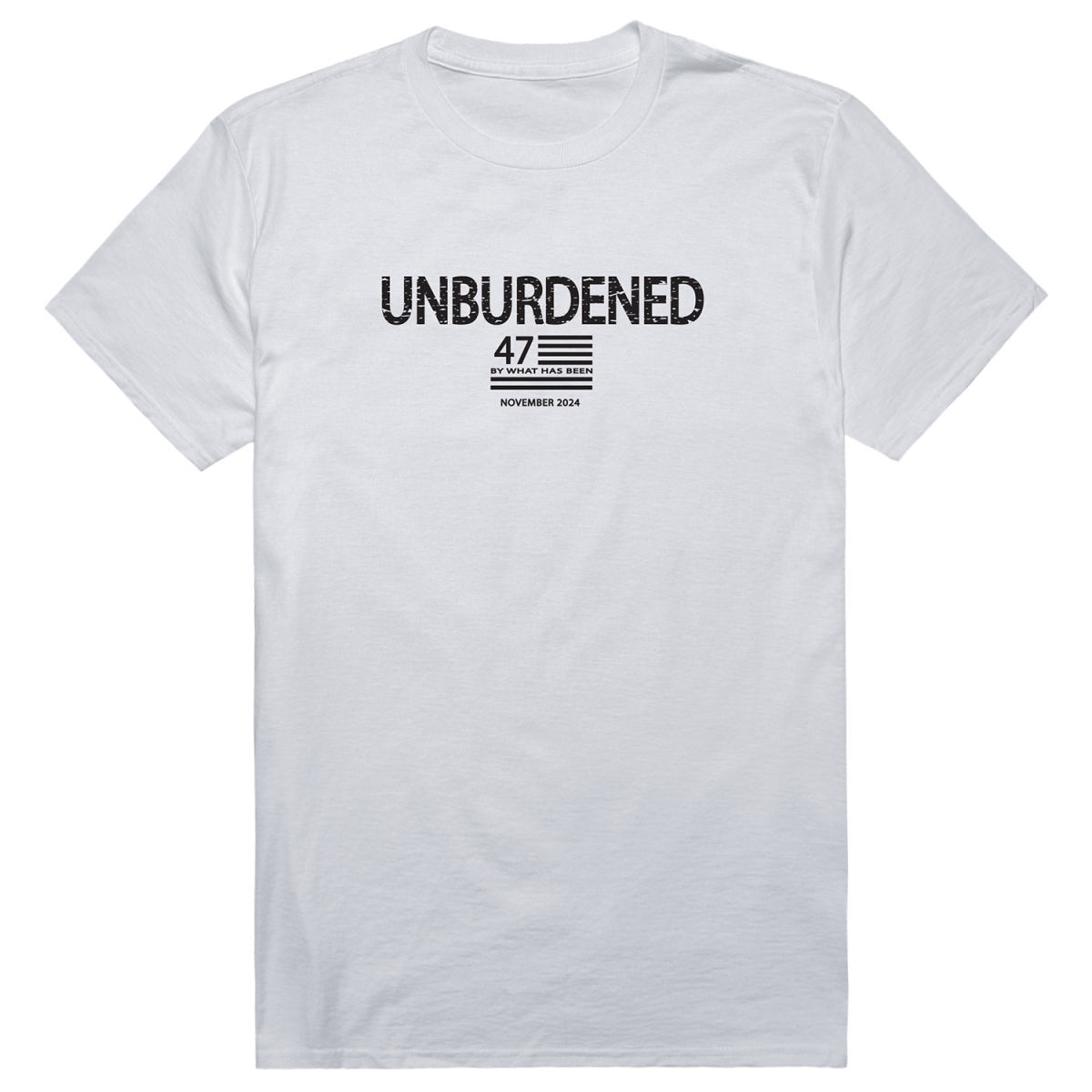 AM1-210-WHT-02 America Unburdened Short Sleeve T-Shirt, White - Medium