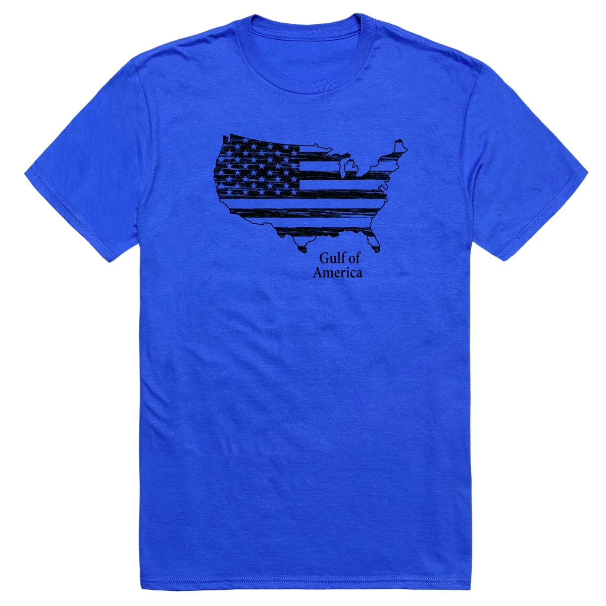 AM3-227-RYL-01 America Basic Gulf Short Sleeve T-Shirt, Royal Blue - Small