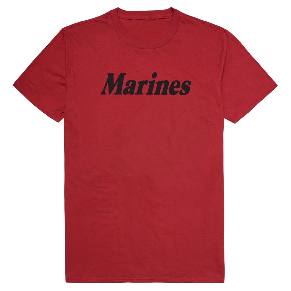 AM5-MC2-CAR-01 Basic Military US Marines 2 Short Sleeve T-Shirt, Cardinal - Small