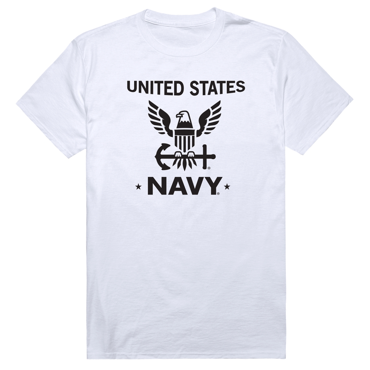 AM5-NA4-WHT-04 Basic Military US Navy 4 Short Sleeve T-Shirt, White - Extra Large