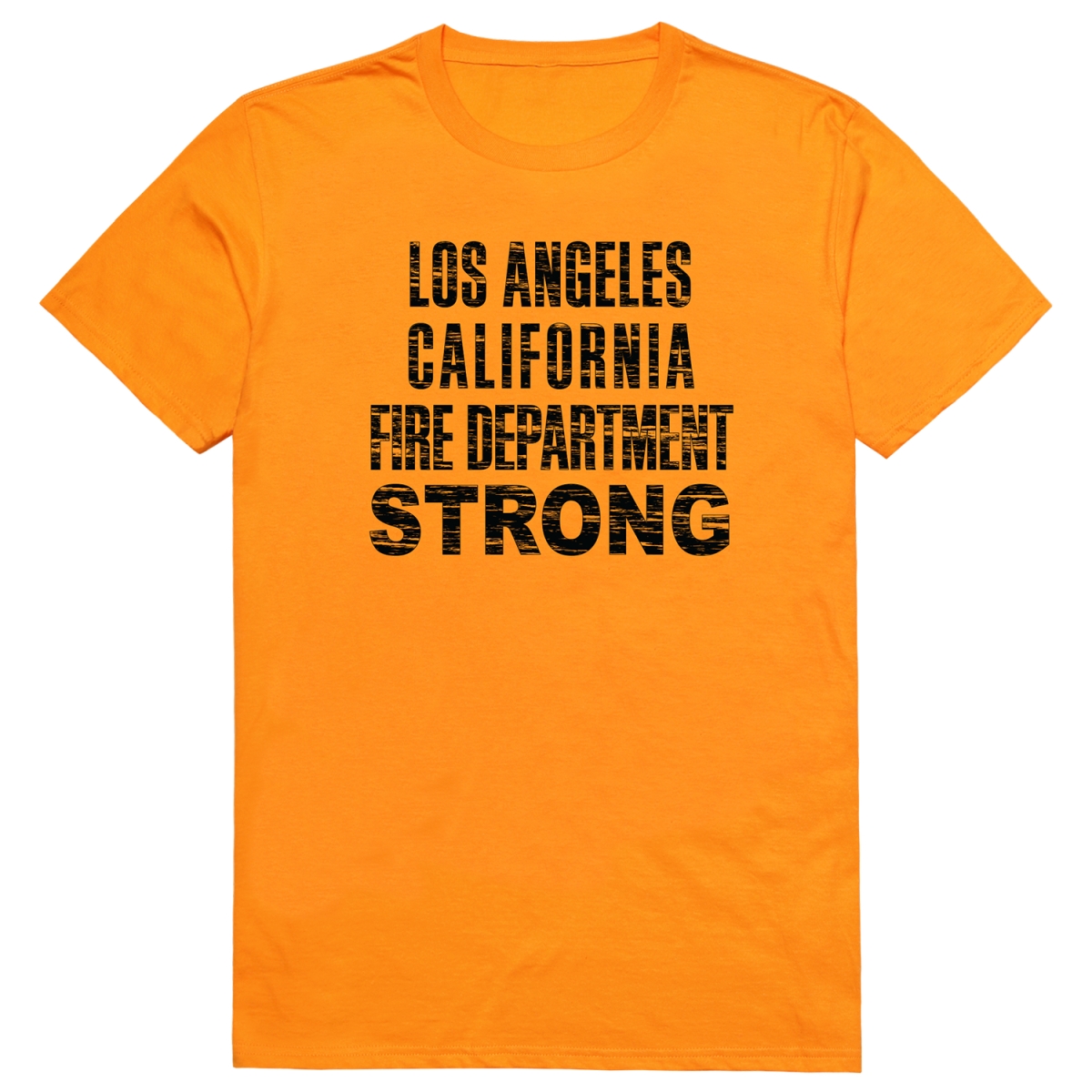 RT1-ST3-GLD-03 Distressed Strong 3 Short Sleeve T-Shirt, Gold - Large