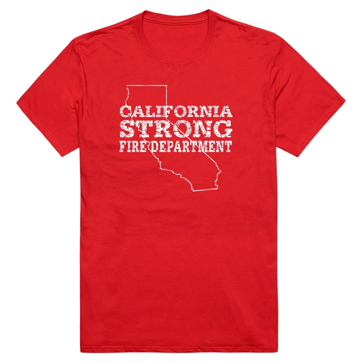RT1-ST4-RED-04 Distressed Strong 4 Short Sleeve T-Shirt, Red - Extra Large