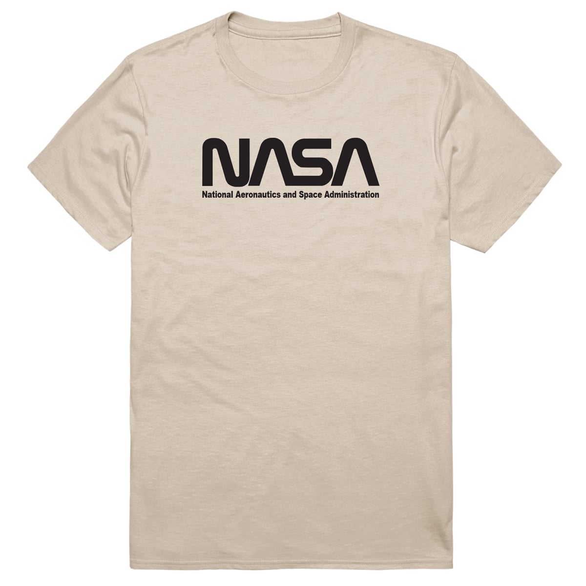 AM5-NS2-SND-03 Basic Military NASA 2 Short Sleeve T-Shirt, Sand - Large