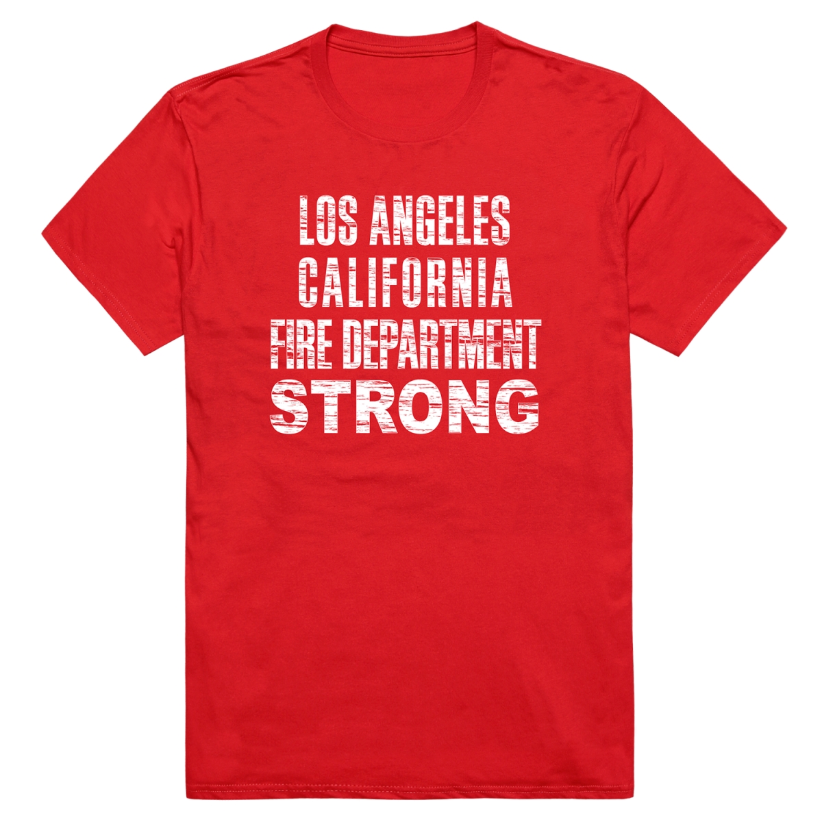 RT1-ST3-RED-02 Distressed Strong 3 Short Sleeve T-Shirt, Red - Medium