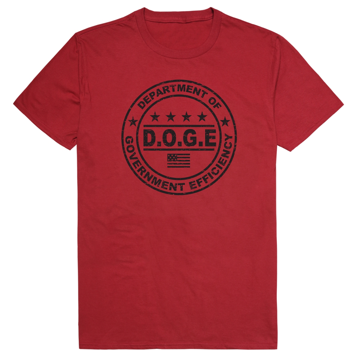 AM1-203-CAR-02 America D.O.G.E 1 Short Sleeve T-Shirt, Cardinal - Medium