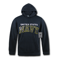 Military Pullover Hoodies, Navy - Extra Large