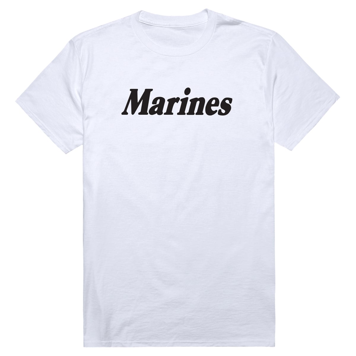 AM5-MC2-WHT-01 Basic Military US Marines 2 Short Sleeve T-Shirt, White - Small