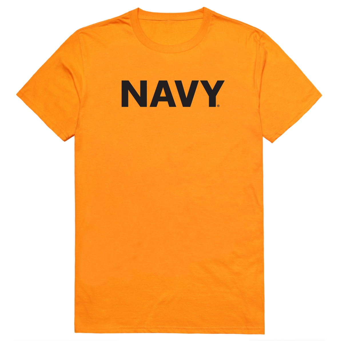 AM5-NA3-GLD-01 Basic Military US Navy 3 Short Sleeve T-Shirt, Gold - Small