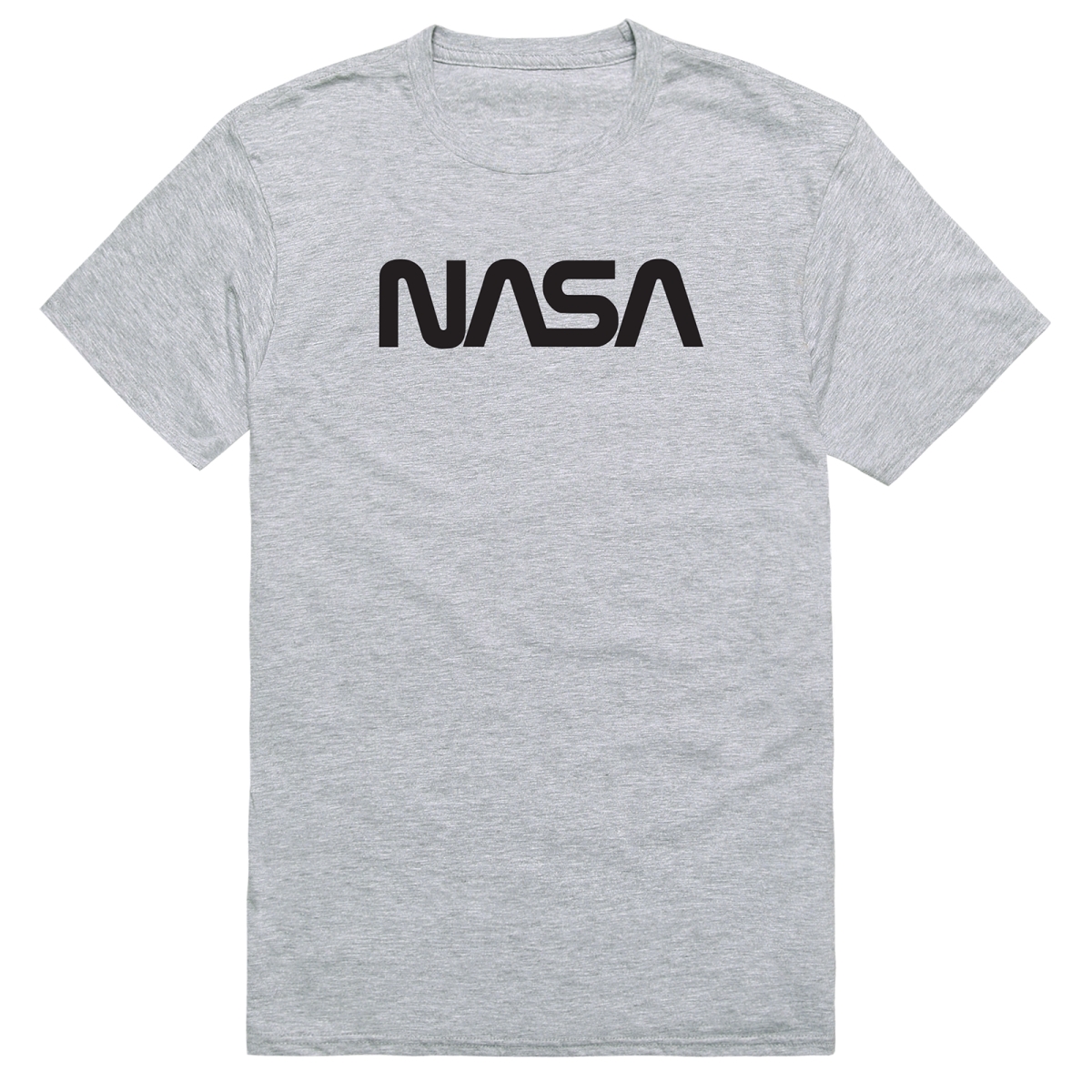 AM5-NS1-HGY-01 Basic Military NASA 1 Short Sleeve T-Shirt, Heather Gray - Small