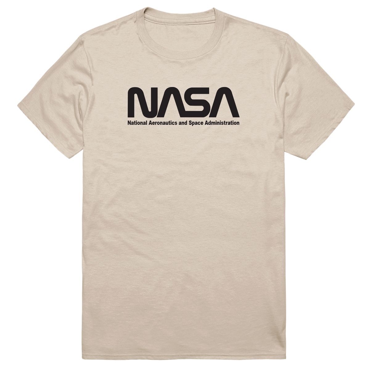 AM5-NS2-SND-02 Basic Military NASA 2 Short Sleeve T-Shirt, Sand - Medium