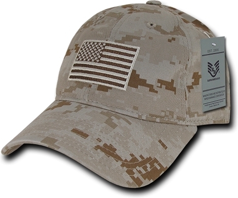 Relaxed Fit Graphic Tonal Flag Desert Cap