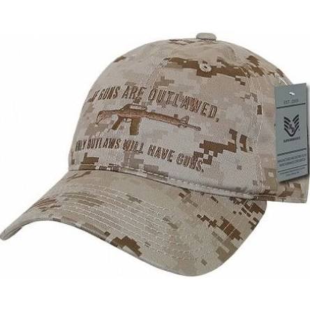 A03-OUTLAW-DES Relaxed Graphic Cap - Outlaw, Desert