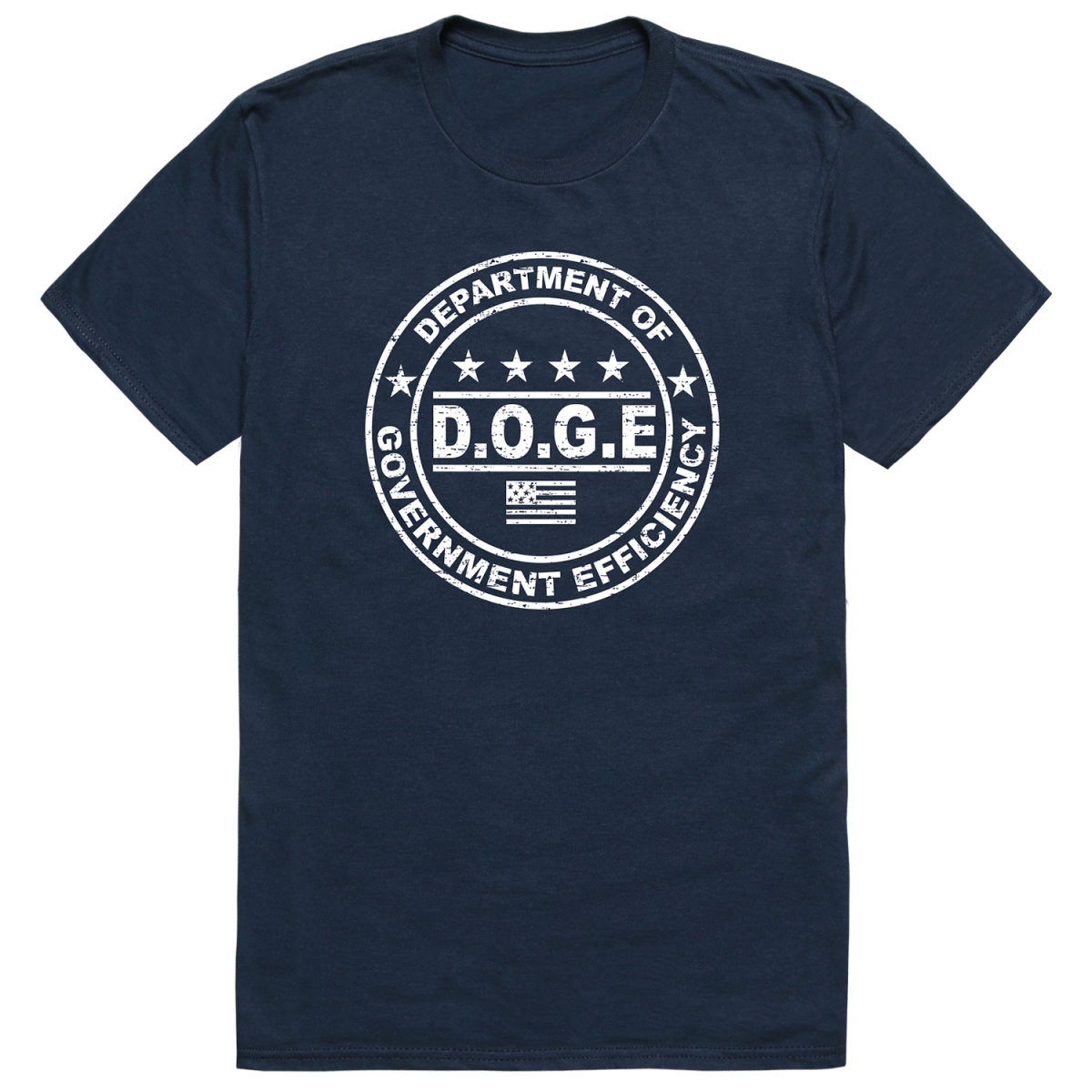 AM1-203-NVY-02 America D.O.G.E 1 Short Sleeve T-Shirt, Navy - Medium