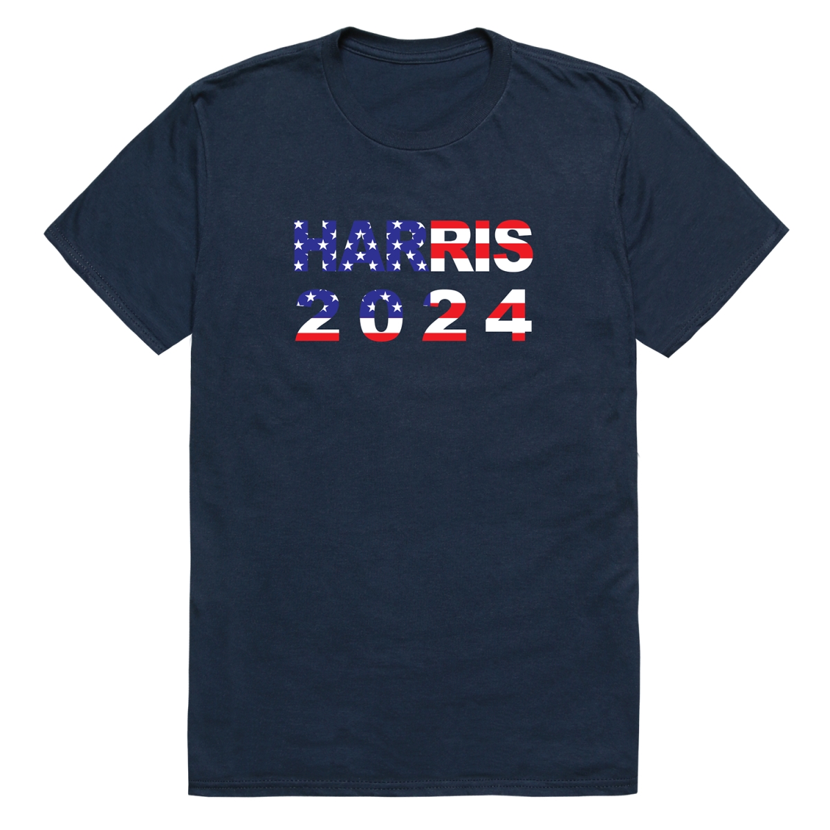 TS9-H07-NVY-01 Campaign Harris 07 Short Sleeve T-Shirt, Navy - Small