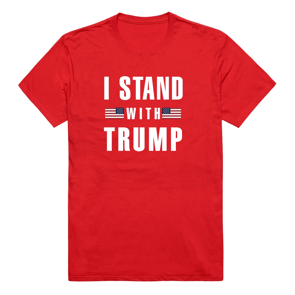 TS9-T05-RED-02 Campaign Trump 05 Short Sleeve T-Shirt, Red - Medium