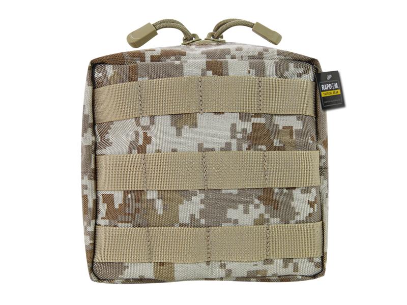 T437-DDG 6 x 6 in. Tactical Utility Pouch, Desert Digital