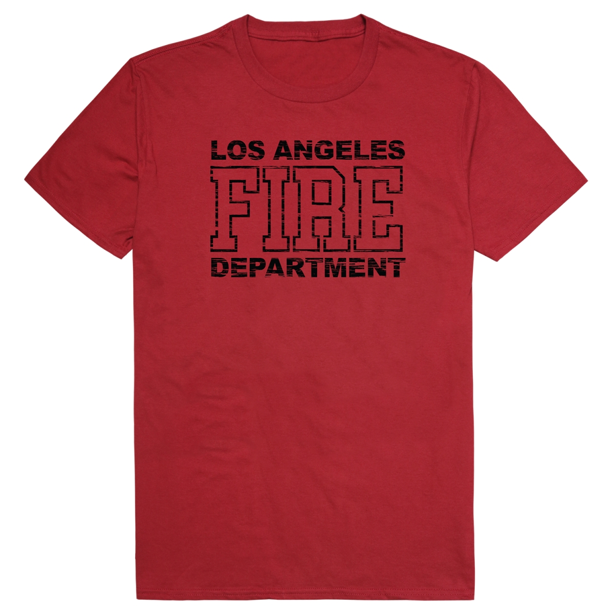 RT1-ST5-CAR-02 Distressed Strong 5 Short Sleeve T-Shirt, Cardinal - Medium