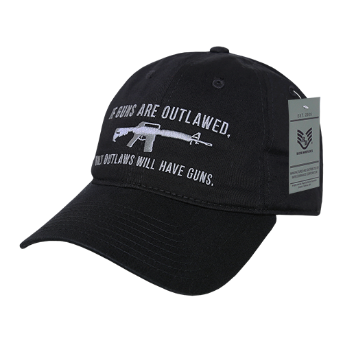 Relaxed Graphic Cap - Black - Outlaw