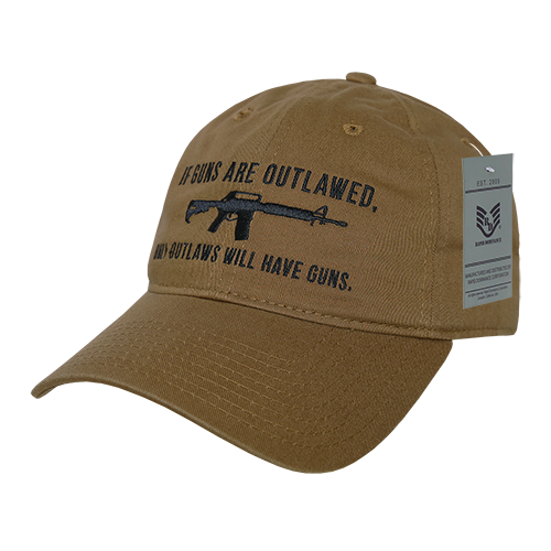 A03-OUTLAW-COY Relaxed Graphic Cap - Coyote, Outlaw