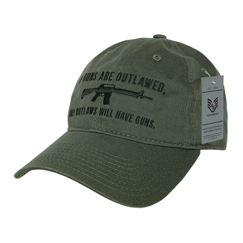 Relaxed Graphic Cap - Olive - Outlaw