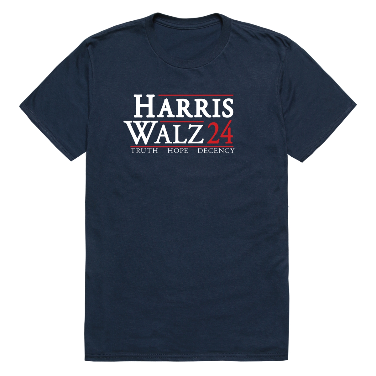TS9-H08-NVY-04 Campaign Harris 08 Short Sleeve T-Shirt, Navy - Extra Large