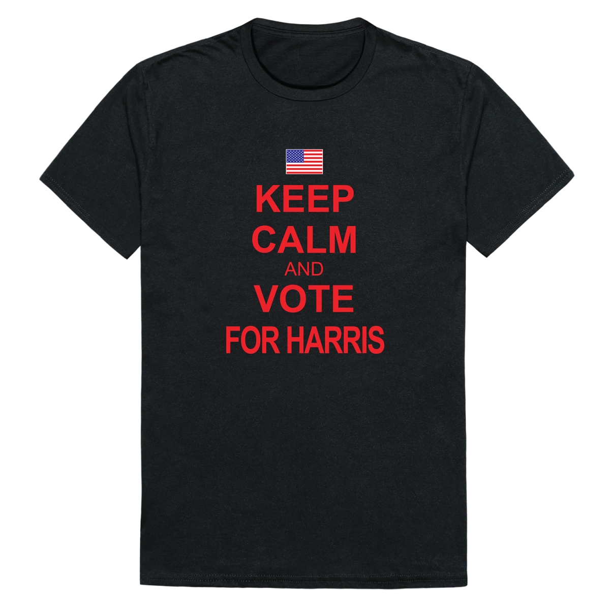 TS9-H01-BLK-02 Campaign Harris 01 Short Sleeve T-Shirt, Black - Medium