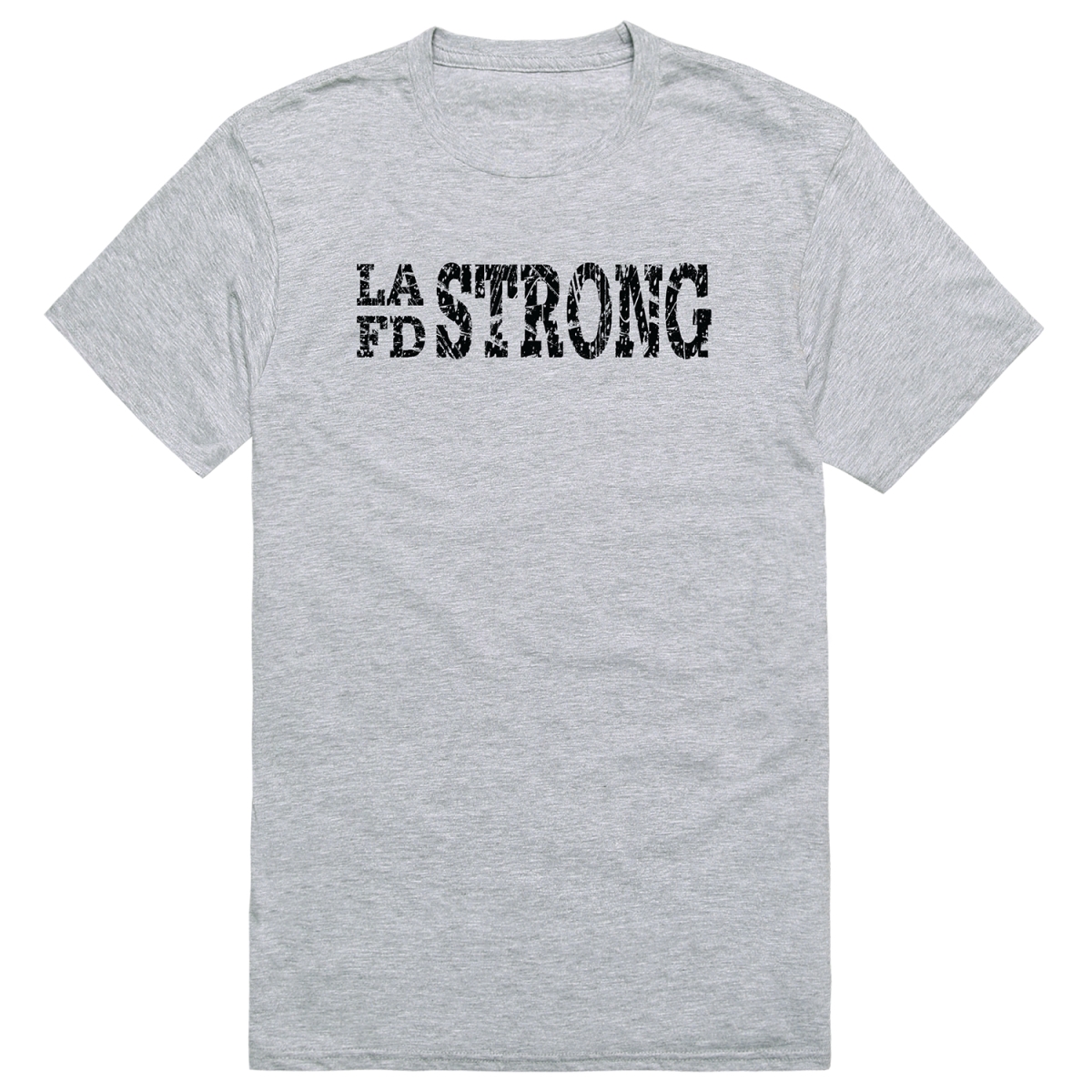 RT1-ST2-HGY-02 Distressed Strong 2 Short Sleeve T-Shirt, Heather Gray - Medium