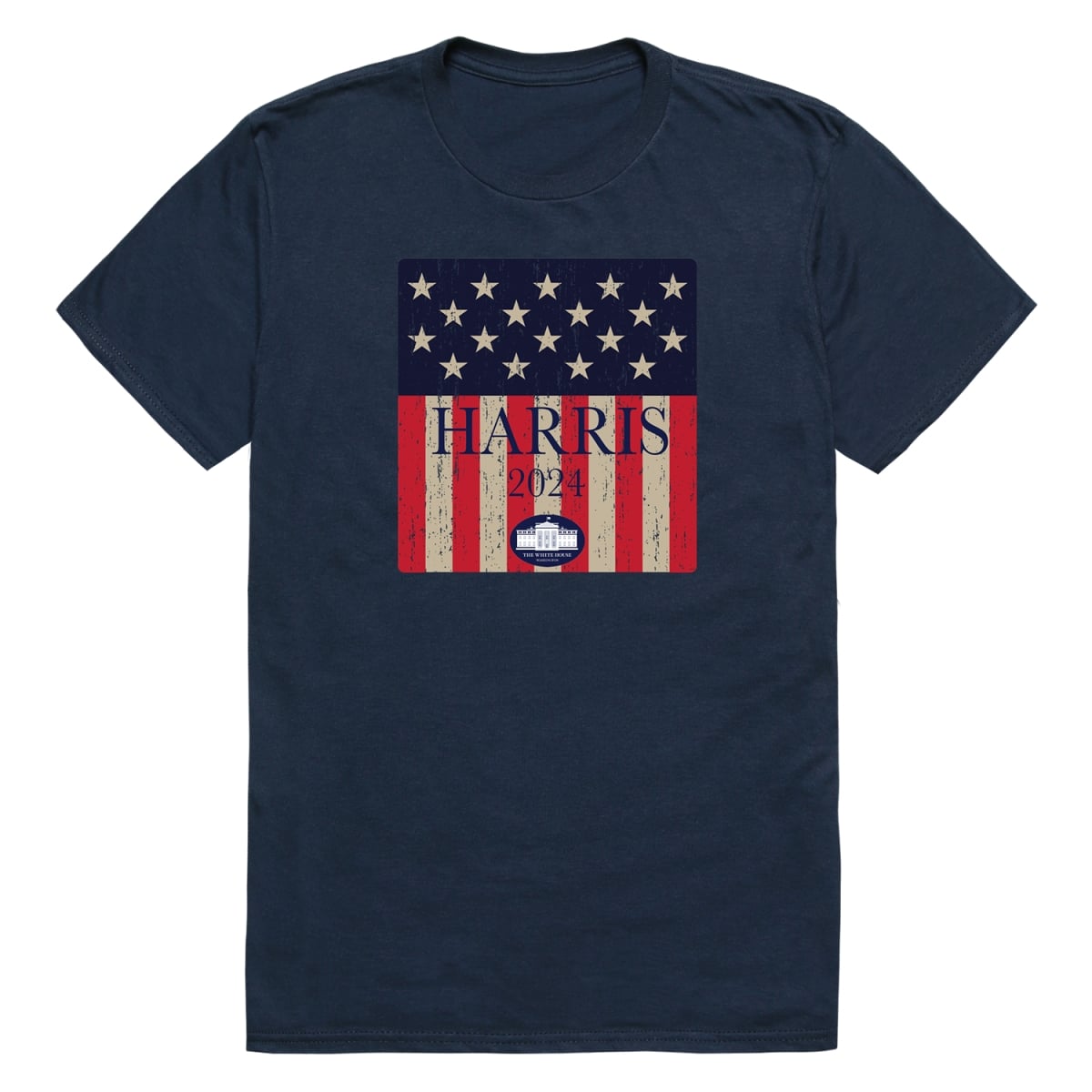 TS9-H10-NVY-02 Campaign Harris 10 Short Sleeve T-Shirt, Navy - Medium