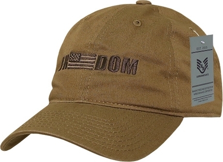 Freedom 1 Graphic Relaxed Cap, Coyote