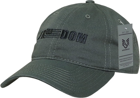 A03-FREE1-OLV Freedom 1 Graphic Relaxed Cap, Olive