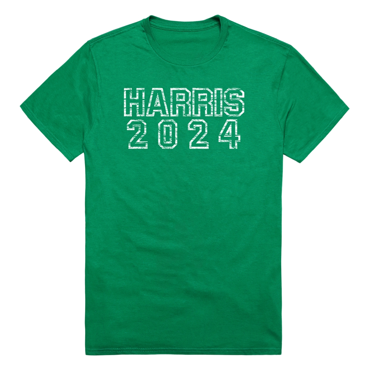 RS9-HAR-KL2-02 Distressed Campaign Harris Short Sleeve T-Shirt, Kelly - Medium
