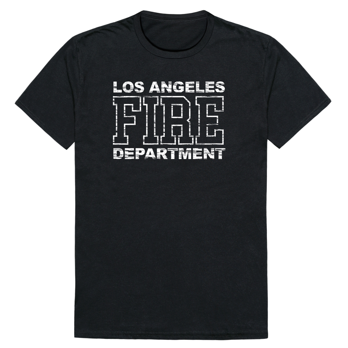 RT1-ST5-BLK-02 Distressed Strong 5 Short Sleeve T-Shirt, Black - Medium