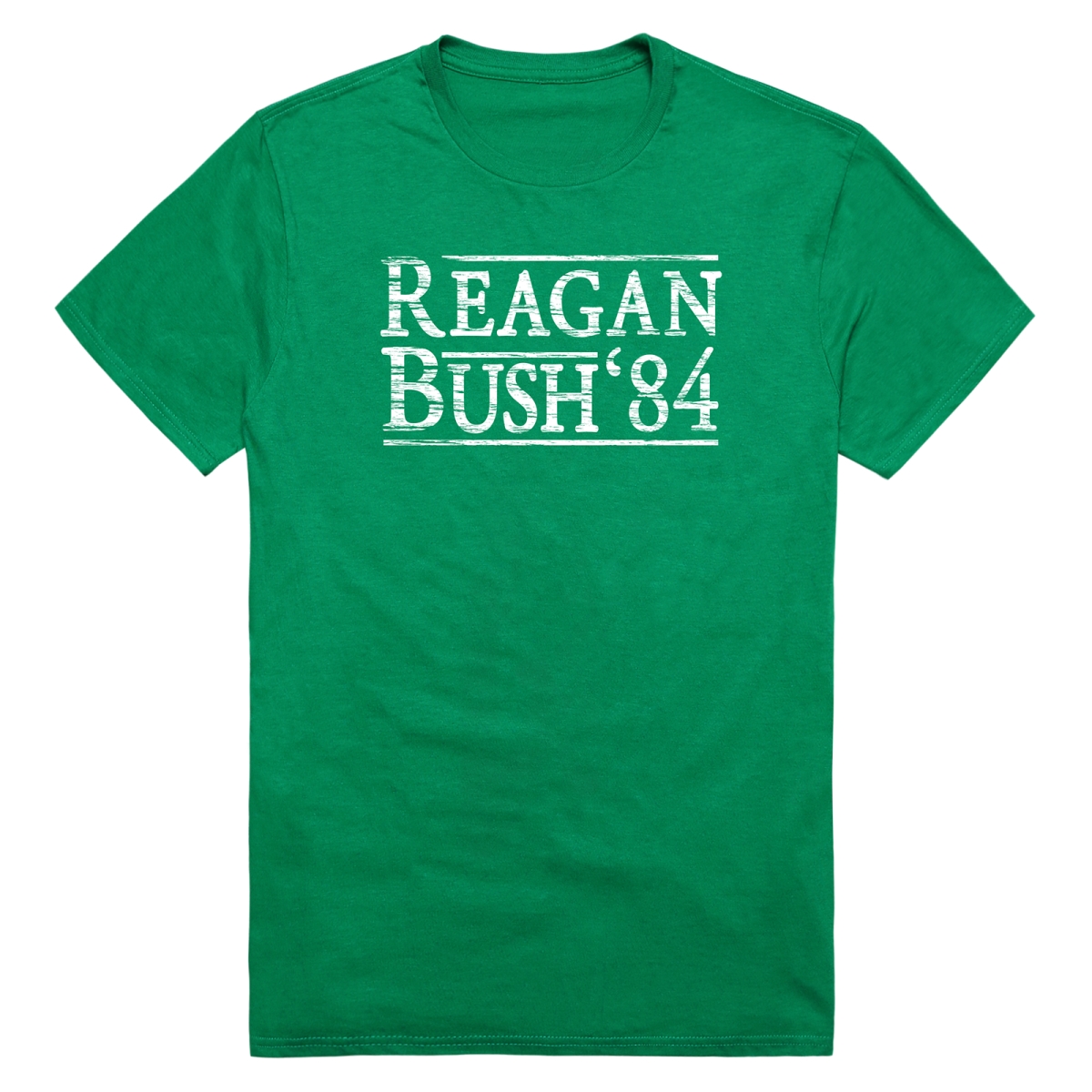 RS9-RE1-KEL-02 Distressed Campaign Reagan 1 Short Sleeve T-Shirt, Kelly - Medium