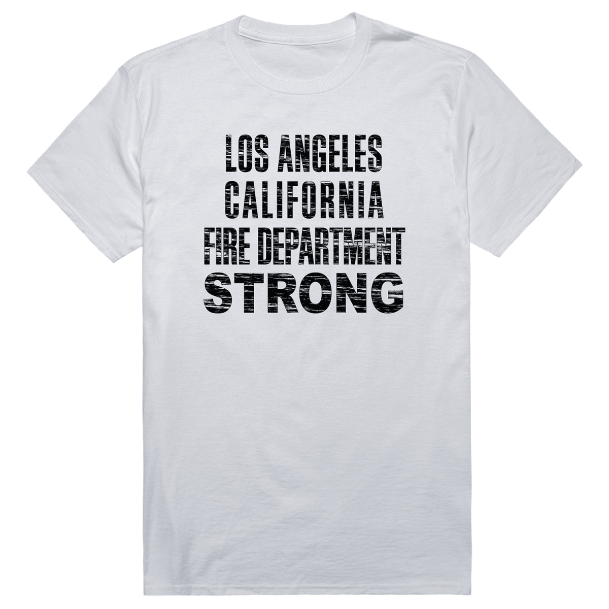 RT1-ST3-WHT-01 Distressed Strong 3 Short Sleeve T-Shirt, White - Small